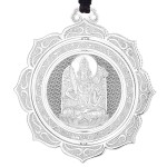 Pt950 Platinum Akasagarbha Guardian Pendant - Ox & Tiger Zodiac Birth Buddha
